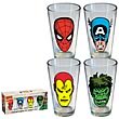 Marvel Heroes Faces Pint Glasses 4-Pack